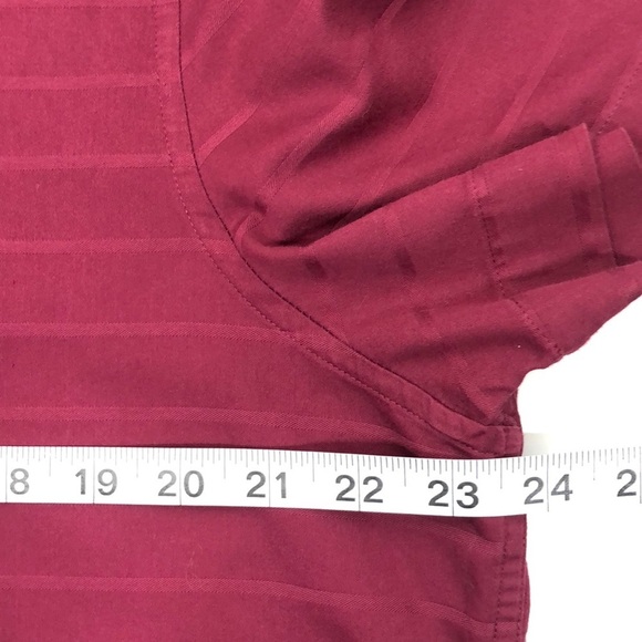 Perry Ellis men button down with stripes same color - Picture 7 of 8